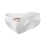 2 Pack Men's U-Pouch Design Metal-Clasp Thin Briefs