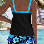 Federica - Ribbed Tankini Shorts Set