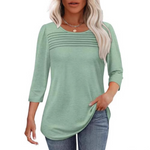 ALLISON | Casual Pleated Front Spring Top