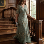 Abigail | Halter Bloom Flow Maxi Dress