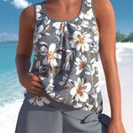 Megan - Relaxed Fit Leaf Swim Set