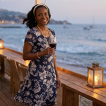 Riley | Subtle Floral Knee Length Dress