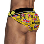2 Pack Men's Breathable Ice Silk High-Cut Printed Bikini