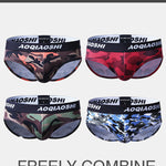 3 Pack Low Rise Camouflage Ball Support Underwear