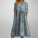September | Relaxed Floral Midi Dress