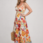 Maribelle | Sleeveless Empire Waist Midi Dress