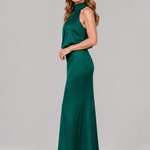 Natalie | Draped Neck Midi Dress