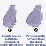 FreeLonger Men's Comfy Separate Support Pouch Briefs