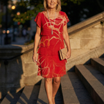 Lillian | Soft Abstract Knee Length Dress