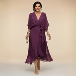 Kendyl | Sandra Chiffon V-Neck Dress