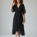 Alanna | Light Drape Midi Dress