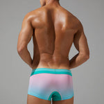 Men’s Spliced Lines Trunks in Ombre