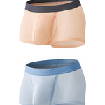 2 Pack Men's Ultra-Thin Trunks with Open Fly