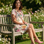 Ava | Refined Petal Knee Length Dress
