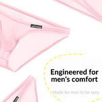 Men's Lightweight Low-Rise Bikini with Contoured Pouch