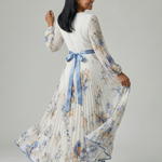 Antonella | Pleated Wrap Midi Dress