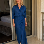 Stella | Long Sleeve Wrap Maxi Dress