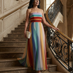 Tricia | Light Stripe Maxi Dress