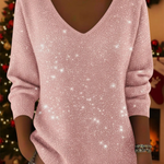 Grace | Festive Jumper with V-Neck