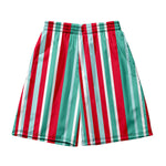Men's Multicolor Stripe Leisure Swim Shorts