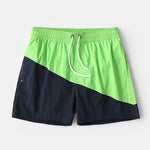 Men Casual Spell Color Sports Board Shorts