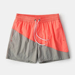 Men Casual Spell Color Sports Board Shorts