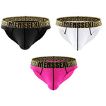 3 Pack Sexy Super Soft Ice Silk Men's Bikini