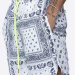 Men's Breathable Print Elastic Waist Beach Shorts