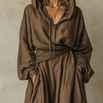 Riley | Flowing Hooded Maxi Dress