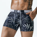 Men Sexy Floral Print Swim Trunks