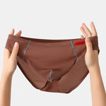 3 Pack Men's Nylon Plaid Lift Hip Briefs Triangle Briefs