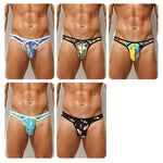 2 Pack Men's U-Pouch Low-Rise Thong