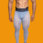 Men's Low-Rise Breathable Silk-Like Semi-Transparent Tights