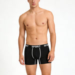 5 Pack Men's Extended Length Seamless Comfort Sporty Cut Odor-Control Boxers Briefs