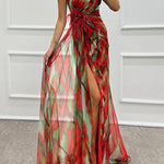 Lorna | Vibrant Draped Dress