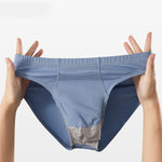 3 Pack Men's Sexy Mesh Breathable Gun Egg Separation Cotton Briefs