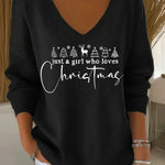 Monica | Elegant Christmas Knit Top