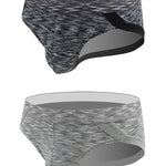 2 Pack Men's Sexy Stretch U Convex Pouch Briefs