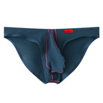 3 Pack Men's Ice Silk High-Elastic Breathable Briefs for Sports