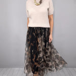 Precious | Leopard Flowy Skirt and Sweater Set