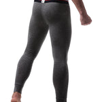 Plus Size Men's Cotton Separate Pouch Thermal Underwear