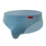3 Pack Men's Nylon Plaid Lift Hip Briefs Triangle Briefs