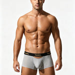 2 Pack Men's Soft Touch Mid-Rise Cooling Minimalist Design Trunks