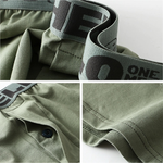 2 Pack Men’s Woven Cotton Boxer Shorts With Button Fly