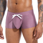 Men’s U Convex Pouch Swim Trunks with Drawstring