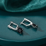 Noir Glam Drop Earrings