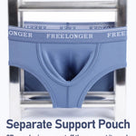 FreeLonger Men's Big Pouch Microfiber Breathable Trunks