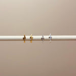 Lightning Bolt Micro Hoops