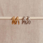 Textured Duo Hoop Earrings