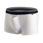 Solid Color Divided Pocket Trunks for Men